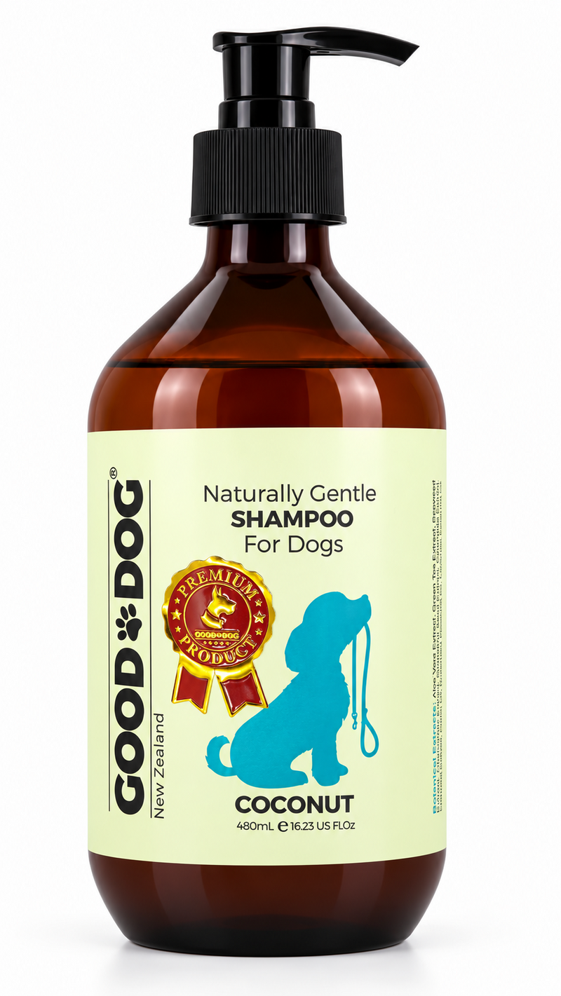 Good Dog coconut shampoo 480ml bottle