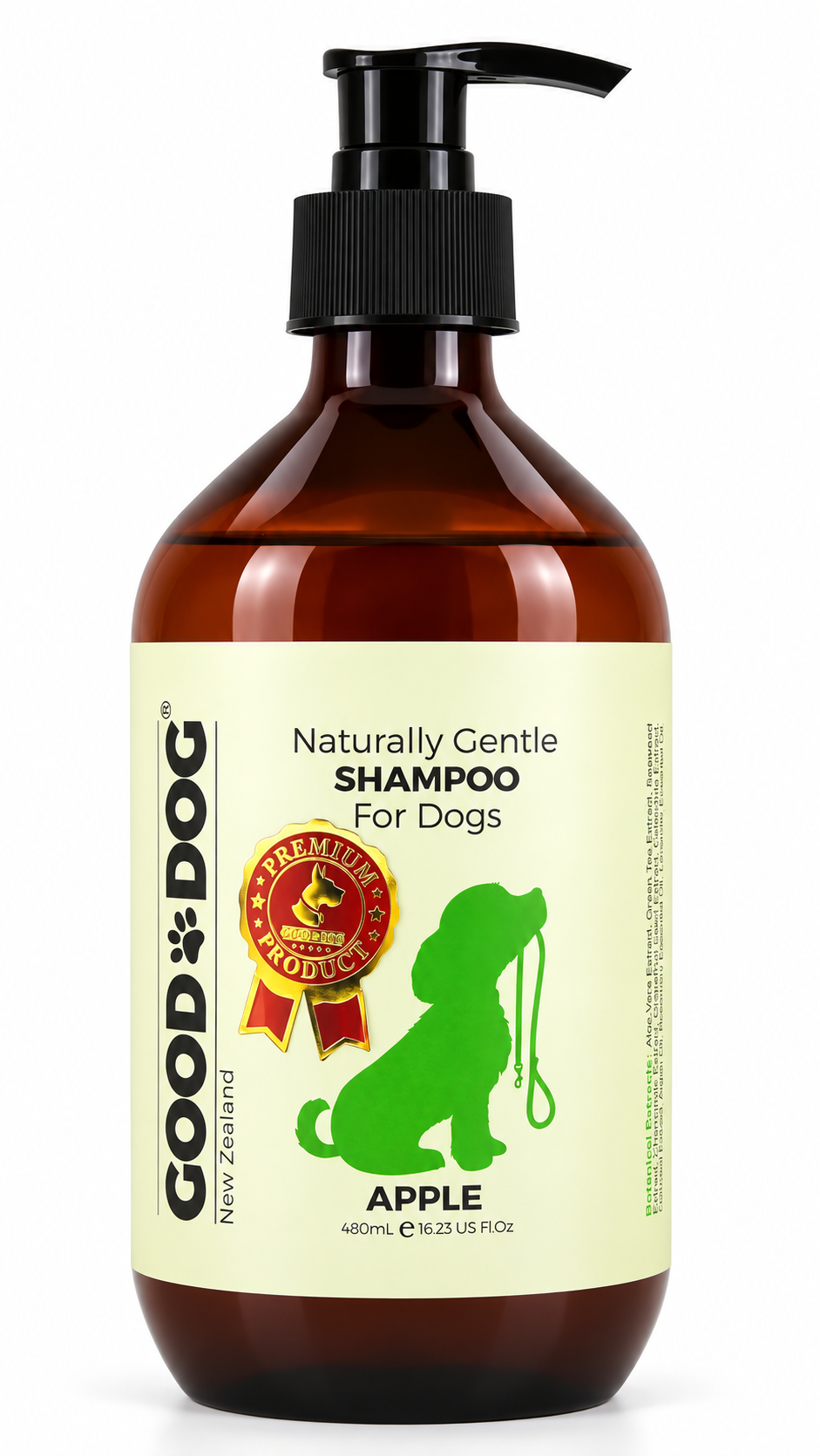 Good Dog apple shampoo 480ml bottle